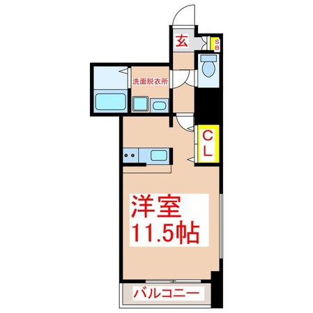 いづろ通 徒歩6分 4階の物件間取画像